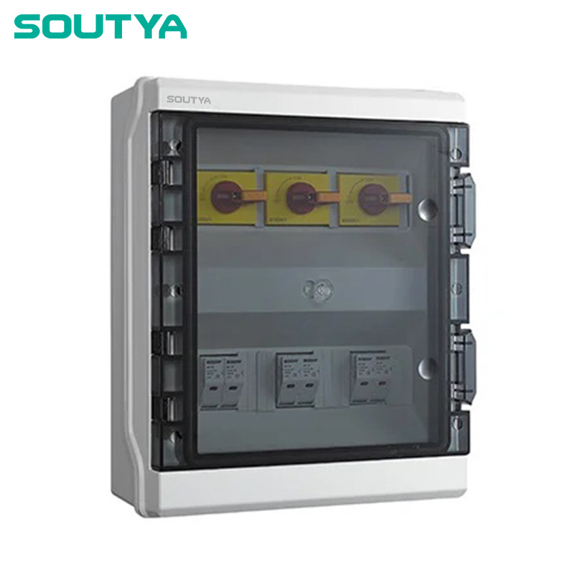 ກ່ອງ ESOLATOR DC IP65 enclosure ສາມສາຍທີ່ມີ fuse